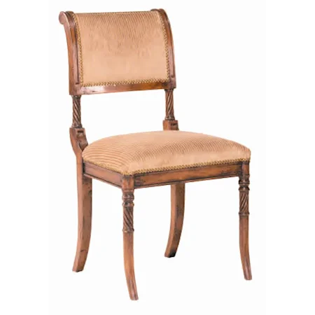 Country English Dining Side Chair